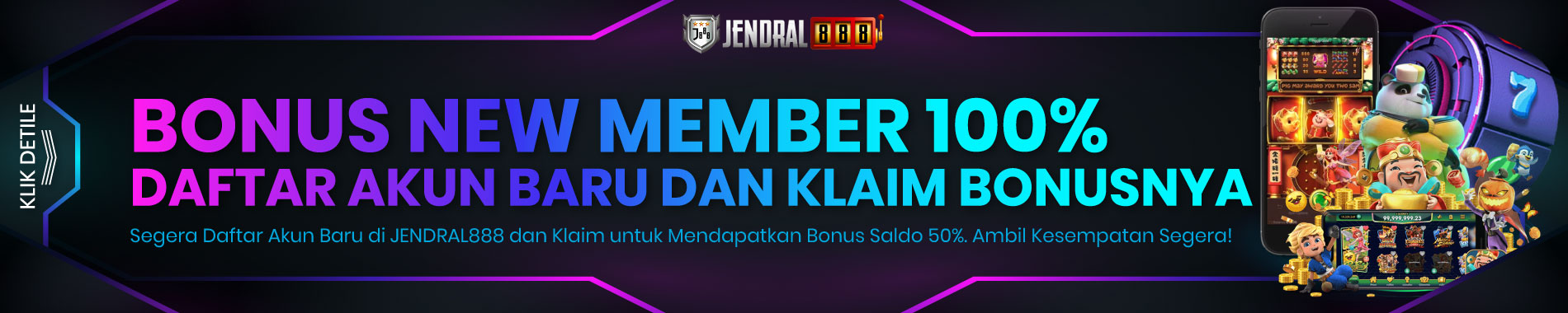 bonus new member 100 jendral888